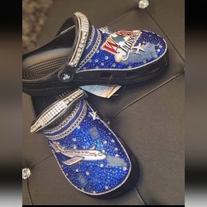 Size 9 Customized Rhinestone Crocs